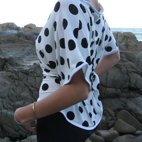 Load image into Gallery viewer, Temperament Slanted Shoulder Polka Dot Hollow Patchwork Dress Women Sexy Backless Tight Spring/summer Party Beachwear
