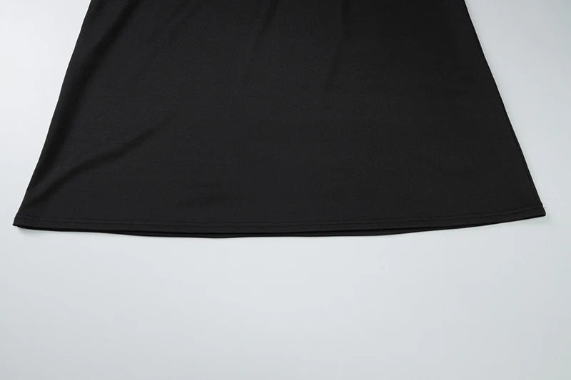 Black Halter Backless Sexy Maxi Dress For Women Gown Elegant Glitter High Waist O Neck Sleeveless Long Dress Elegant