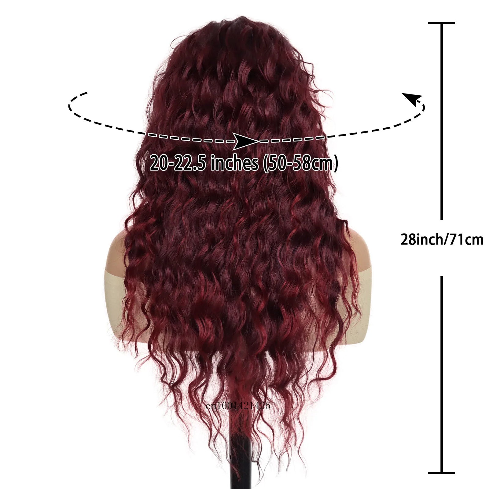 Long Red Wig Women Synthetic Hair Costume Wig Halloween Party Big Vomume Fluffy Hair Brown Auburn Wigs Bangs Lolita Cosplay Wigs