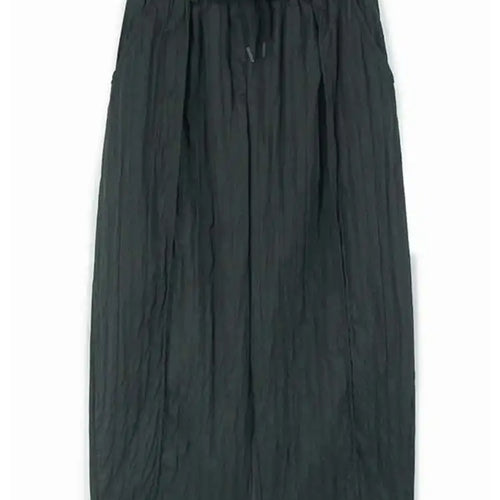Load image into Gallery viewer, High Elastic Waist Gray Pleated Drawstring Long Wide Leg Pants New Trousers Women Fashion Tide Spring Autumn 2025 1DH8937
