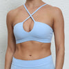 hollow bra skyblue