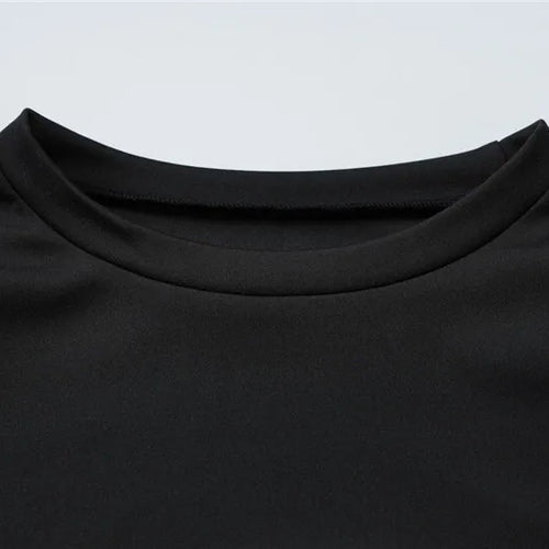 Load image into Gallery viewer, Short Sleeve Draped Sexy Mini Dress For Women Black Metal Buckle O Neck High Waist Bodycon Club Dress Vestido Clothes
