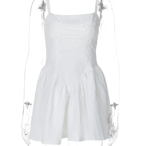 Load image into Gallery viewer, Backless Lace-up A-line Sexy Mini Dress For Women Fashion Spaghetti Strap Sleeveless Loose Club Party Dress Elegant
