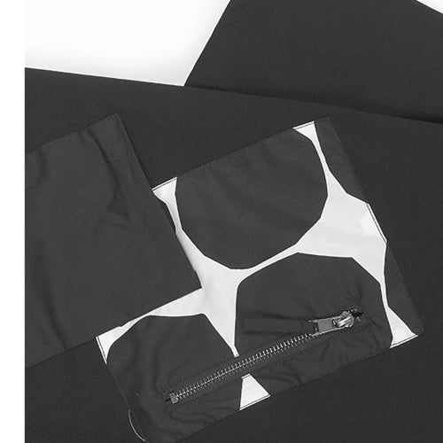 Load image into Gallery viewer, Women Black Dot Printed Spliced Big Size Casual T-shirt New Round Neck Short Sleeve Fashion Spring Summer 2025 1DH9969
