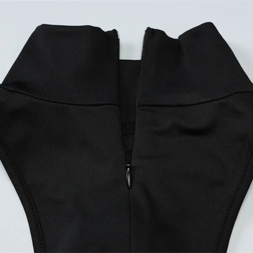 Load image into Gallery viewer, Summer Sleeveless Sexy Mini Dress Women Fashion Metal Ring Turtleneck Off-shoulder Strapless Club Party Dress Y2k
