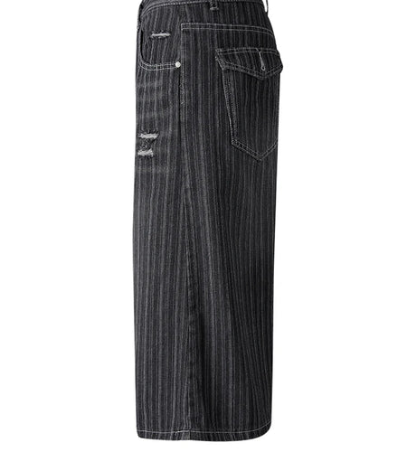 High Waist Black Denim Casual Wide Leg Calf-Length Jeans New Women Trousers Fashion Tide Spring Autumn 2025 CPG3269