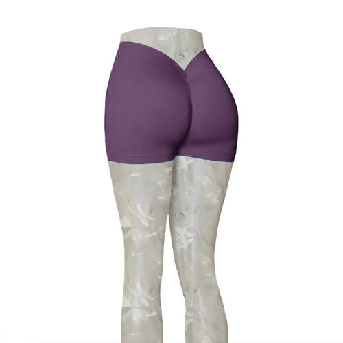 Load image into Gallery viewer, Nylon Back V Butt Yoga Shorts Women High Waist Fitness Workout Gym Running Scrunch Leggings Trousers Jogging Athletic Wear
