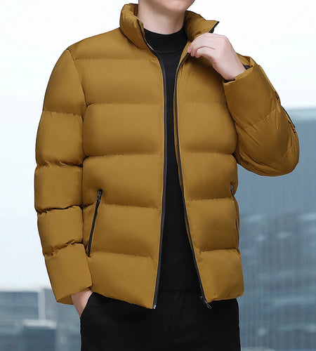 Autumn Thick Hooded Cotton Parkas Coat Male Winter Warm Waterproof Jacket Mens Fashion Casual Slim Jacket Men Parkas