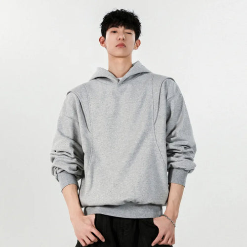 Load image into Gallery viewer, Men&#39;s Spring Sweatshirts New American Style Hooded Tops Solid Color Pullover Male Trendy Hoodies Simple Clothing 9W1246
