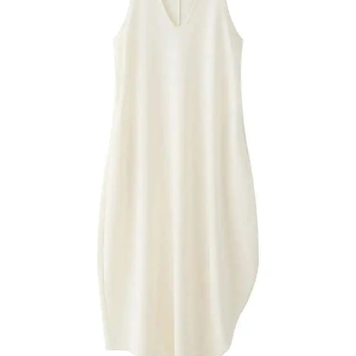 Load image into Gallery viewer, Women Black Brief Irregular Shaped Pocket Long Elegant Dress New V-Neck Sleeveless Fashion Tide Spring Autumn 2025 1DH9419
