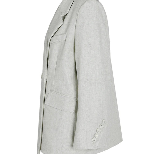 Load image into Gallery viewer, Women Apricot Irregular Hem Big Size Elegant Blazer New Lapel Long Sleeve Jacket Fashion Tide Spring Autumn 2025 CPG1174
