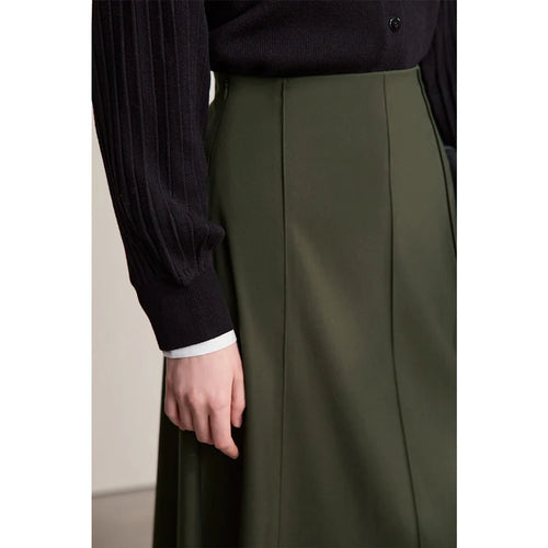 Load image into Gallery viewer, Women's Skirt 2025 Autumn New Minimalist Solid Color Loose Skirts For Women Medium To Long Versatile A-shaped Skirt12524019
