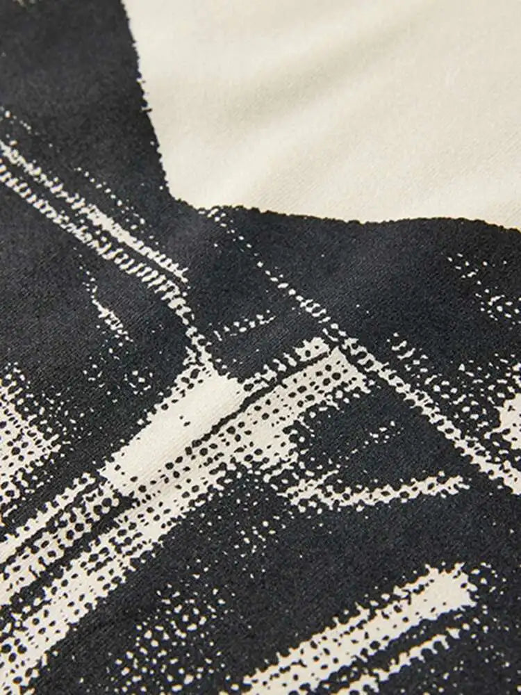 Women Apricot Print Vintage Elegant Long Knitting Dress New Round Neck Long Sleeve Fashion Spring Autumn 2025 1DH2620