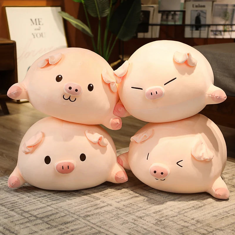 New 40-80cm Kawaii Cartoon Pig Plush Toys Kids Cushion Pillow Soft Sofa Animal Stuffed Dolls Plushie Children Birthday Gift