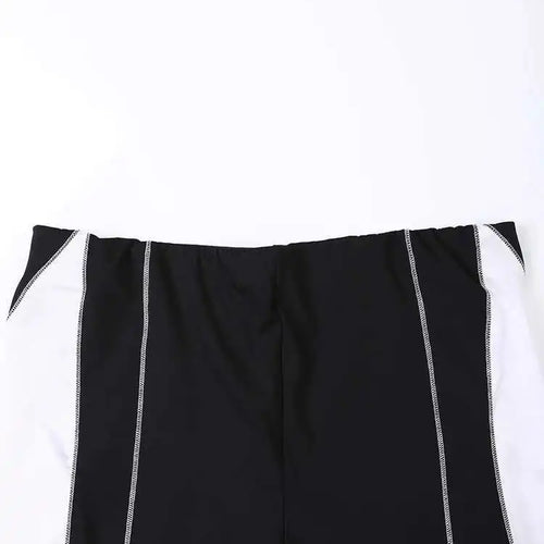 Load image into Gallery viewer, High Waist Blue Denim Color-block Slim Long Wide Leg Jeans New Women Trousers Fashion Tide Spring Autumn 2025 YX018105
