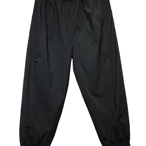 Load image into Gallery viewer, High Elastic Waist Black Brief Pocket Casual Harem Pants New Trousers Women Fashion Tide Spring Autumn 2025 1DJ0897
