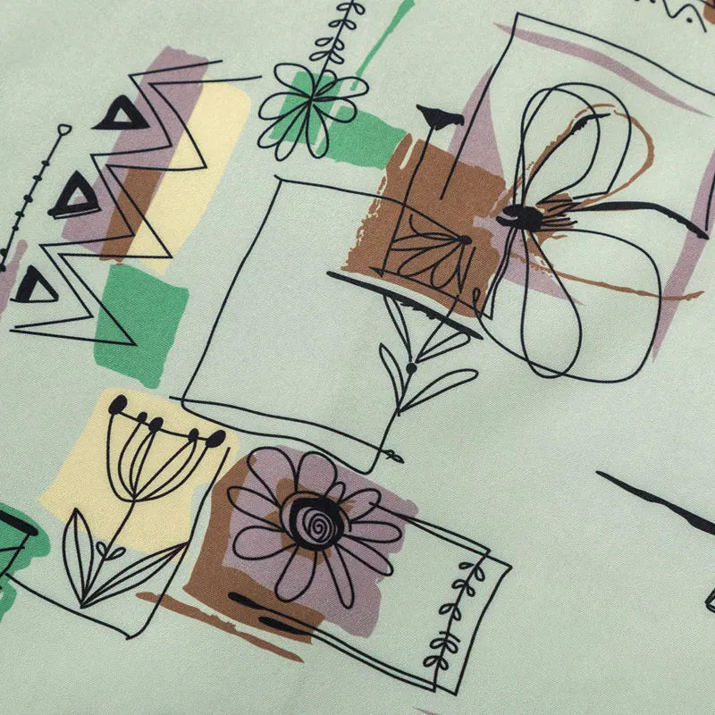 Summer Hawaiian Shirt Harajuku Graffiti Graphic Printed Button Up Beach Blouse Men Hip Hop Casual Baggy Short Sleeve Shirts Tops