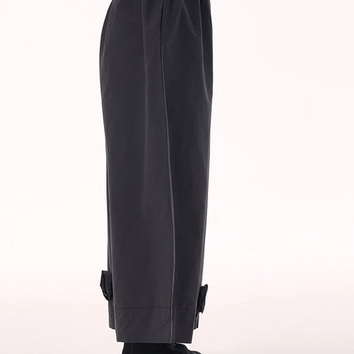 Load image into Gallery viewer, High Elastic Waist Black Three-dimensional Flower Wide Leg Pants New Trousers Women Fashion Spring Autumn 2025 1DH9426
