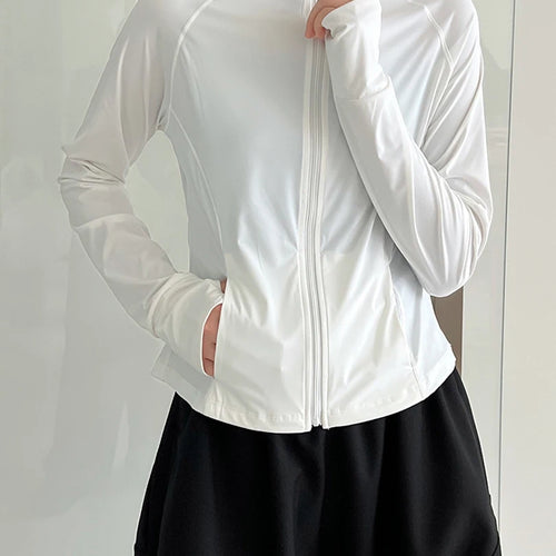 Load image into Gallery viewer, Green Slim Thin Sun Sunscreen Pocket Jacket New Stand Collar Long Sleeve Women Coat Fashion Spring Summer 2025 1DJ1519
