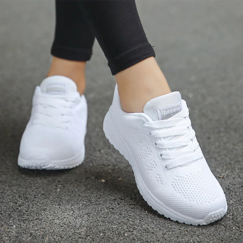 Load image into Gallery viewer, Women Sports Shoes 2023 Trends Sneakers Women Light Sport Sneaker Breathable Casual Shoes For Women White Tennis Female Footwear
