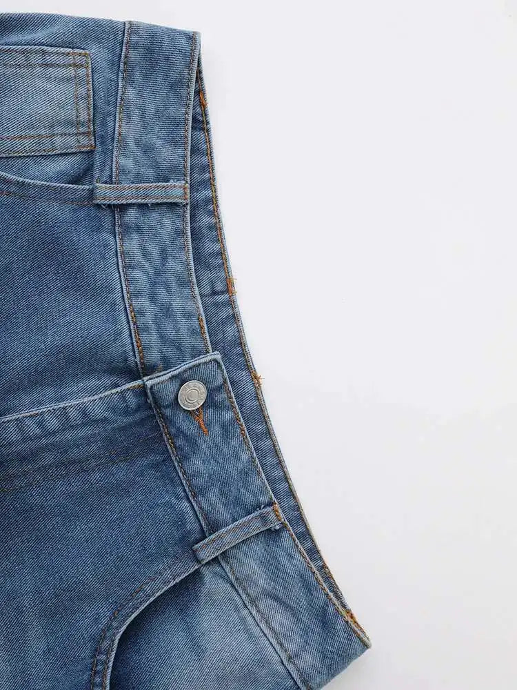 High Waist Blue Denim Bow Three-dimensional Long Wide Leg Jeans New Women Trousers Fashion Tide Spring Autumn 2025 CPDB180