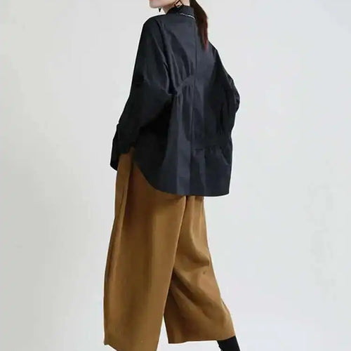 Load image into Gallery viewer, High Elastic Waist Coffee Shaped Long Wide Leg Pants New Loose Fit Trousers Women Fashion Tide Spring Autumn 2025 1DE2958
