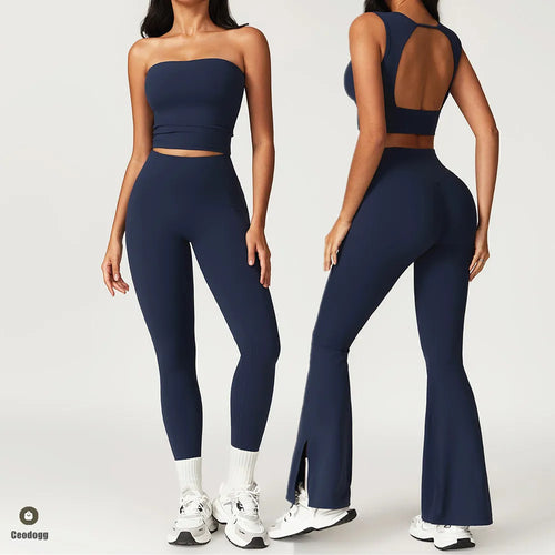 Load image into Gallery viewer, Strapless Yoga Vest for Women Underwear Sexy Beautiful Back Sports Bra for Women&#39;s Gym Shock-absorbing Quick Drying Fitness Top
