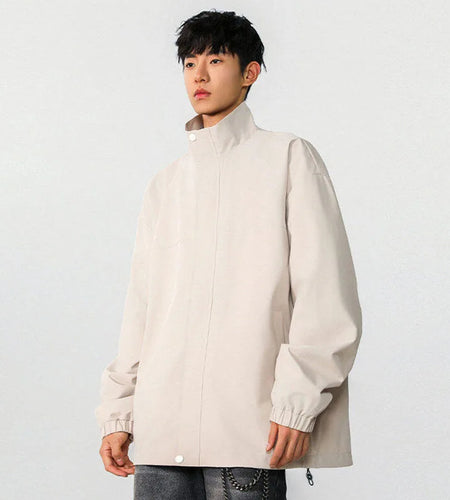 High Street Male Jacket Spring New Fake Two Pieces Lapel Plaid Design American Style Jackets Solid Color Men's Coats 9W1236