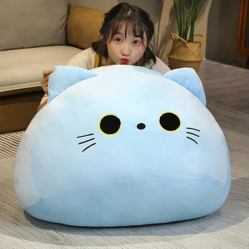 Load image into Gallery viewer, 18/40/55cm Kawaii Black Cat Plush Toys Stuffed Soft Round Animal Cat Pillow Nap Cushion Creative Birthday Gift for Kids Children
