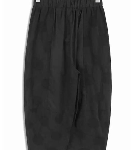 High Elastic Waist Black Dot Printed Long Pocket Harem Pants New Trousers Women Fashion Tide Spring Autumn 2025 1DH5235