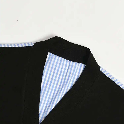 Load image into Gallery viewer, Striped Big Size Knitting Cardigan Sweater Loose Fit V-Neck Long Sleeve Women New Fashion Tide Autumn Winter 2025 1DF3049
