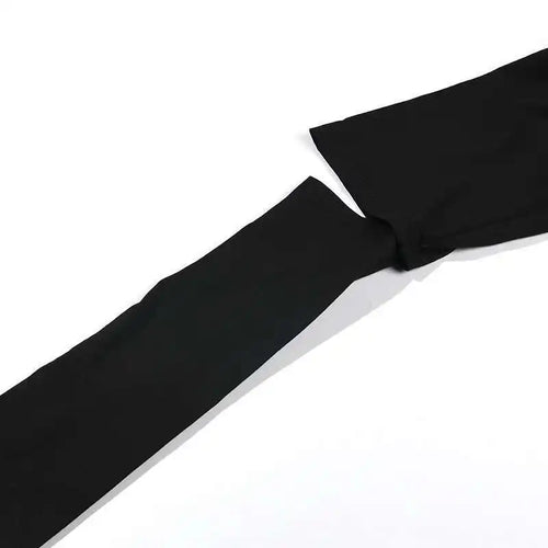 Load image into Gallery viewer, Women Black Drawstring Hollow Out Big Size Irregular Dress New Hooded Long Sleeve Fashion Tide Spring Autumn 2025 JD076
