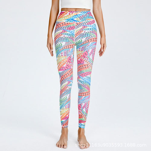 Load image into Gallery viewer, Tie-Dye Print Geometric Fitness Essentials Sweatpants Casual Sports Leggings
