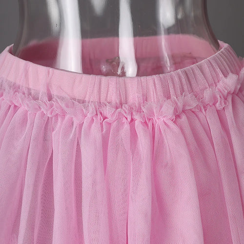 Load image into Gallery viewer, Mesh T-shirt Cake Half-body Skirt Two Pieces Suit New Round Neck Short Sleeve Women Fashion Spring Summer 2025 CPG3209
