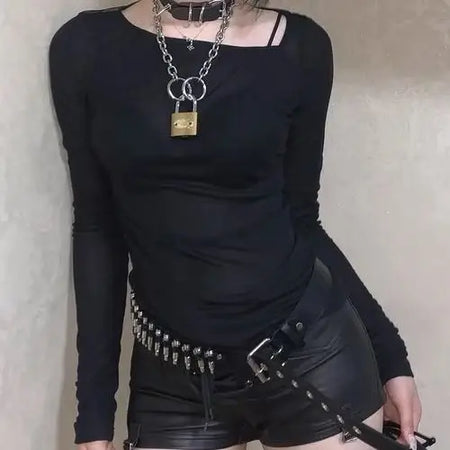 Y2k Tops Fashion Woman T Shirts Sexy Backless Summer Tees Korean Harajuku Camisetas Print See Through Y2k Tshirt 2024 Ropa Mujer
