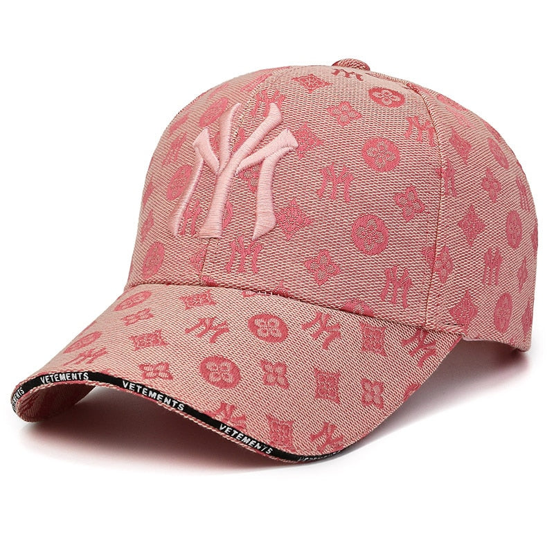 Gucci New York Yankees Embroidered Cap in Pink for Men