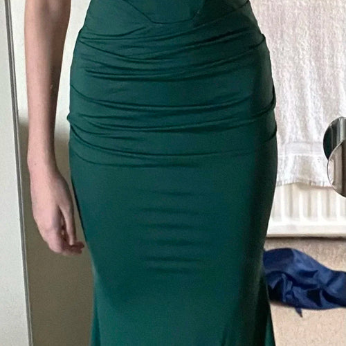 Load image into Gallery viewer, Elegant Dresses for Women Almond Corset Maxi Dress Draped Evening Night Party Dresses Bodycon Sexy Backless Dress with Fishbone
