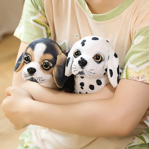 Load image into Gallery viewer, High Quality Simulation Dog Plush Toy Stuffed Pug Bulldog Husky Dalmatian Akita Beagles Lifelike Chihuahua Puppy Doll Home Decor
