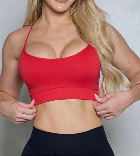 Pad Women Cross Strap Sport Beautiful Back Top Push Fitness Yoga Bra Gym Quick Dry Bra Fitness Top Sports Breathable Bra