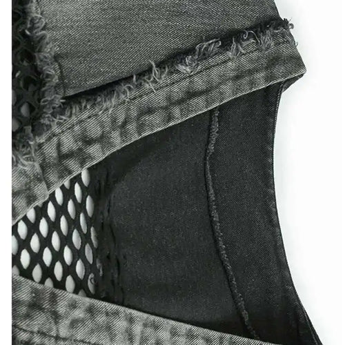 Load image into Gallery viewer, Big Size Denim Vest Wide Leg Pants Two Piece Suit New V-Neck Sleeveless Women Fashion Tide Spring Autumn 20251DH9963
