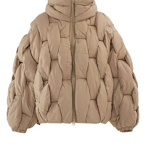 Load image into Gallery viewer, Brown Thick Big Size Keep Warm Cotton-padded Coat Long Sleeve Women Parkas Fashion Tide New Autumn Winter 2025 CP3464
