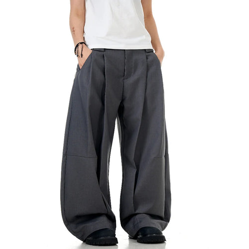 Load image into Gallery viewer, Men's Suit Pants New American Style Bending Knifer Solid Color Trendy Casual Male Straight Leg Summer Trousers 9W1732
