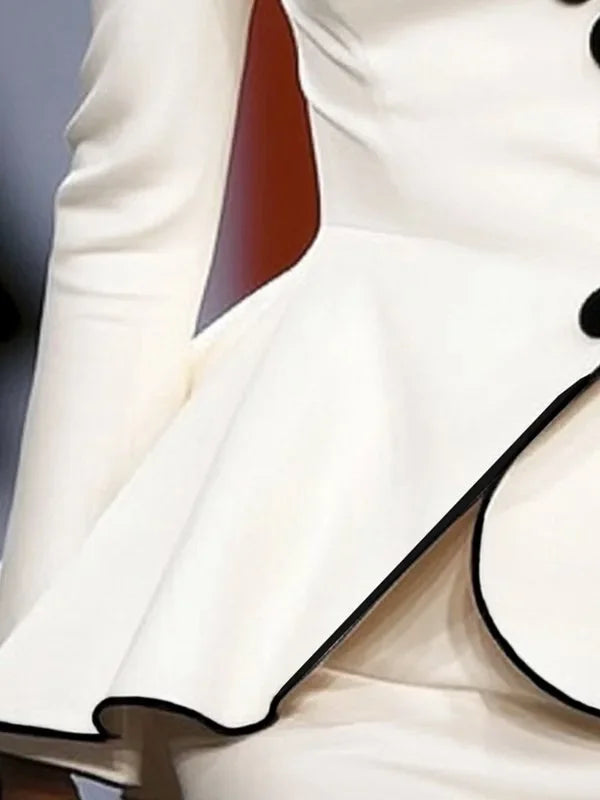 Fall Women’s Original Jacket Outerwear 2025 Spring Deep V-Neck Long Sleeves Buttoned Slim Elegant Ladies Clothing Tops