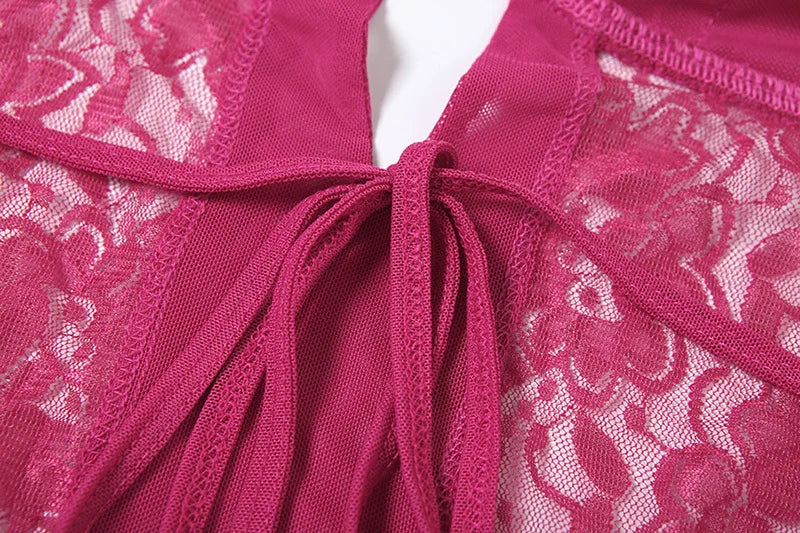 Lace Spaghetti Strap Sexy Mini Dress For Women Fashion Hollow Out Sleeveless Backless High Waist Ruffled Dress Elegant