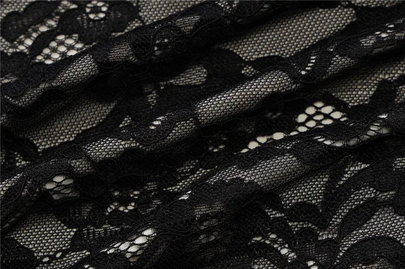 Mesh Lace Ruffled Sexy Maxi Dress For Women Gown Black Hollow Out Sleeveless Thigh High Split Club Long Dress Vestido