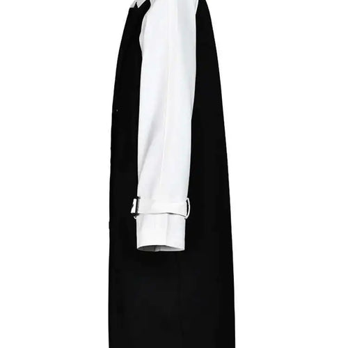 Load image into Gallery viewer, Women Black Color-block Big Size Trench New Lapel Long Sleeve Loose Fit Windbreaker Fashion Spring Autumn 2025 1DF328401
