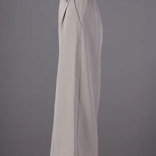 Load image into Gallery viewer, High Elastic Waist Gray Coffee Pleated Long Wide Leg Pants New Trousers Women Fashion Tide Spring Autumn 2025 7AB8772
