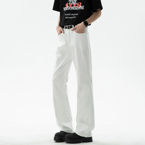 Load image into Gallery viewer, Men&#39;s Jeans New American Style Solid Color Simple Trendy High Street Straight Leg Stylish Male Sunmmer Trousers 9W1855
