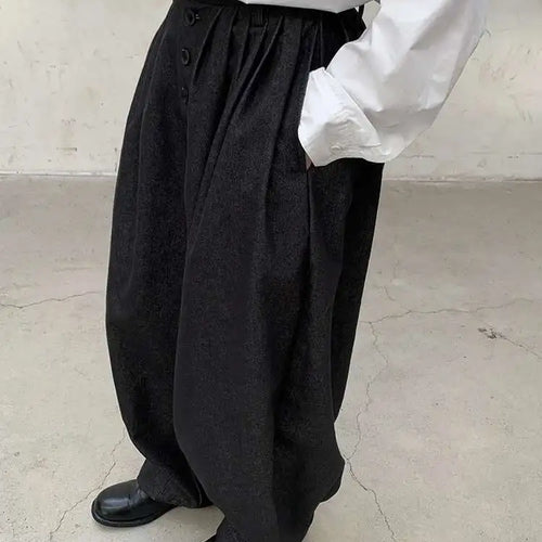 Load image into Gallery viewer, High Waist Blue Black Brief Long Casual Wide Leg Denim Pants New Trousers Women Fashion Tide Spring Autumn 2025 1DH8389
