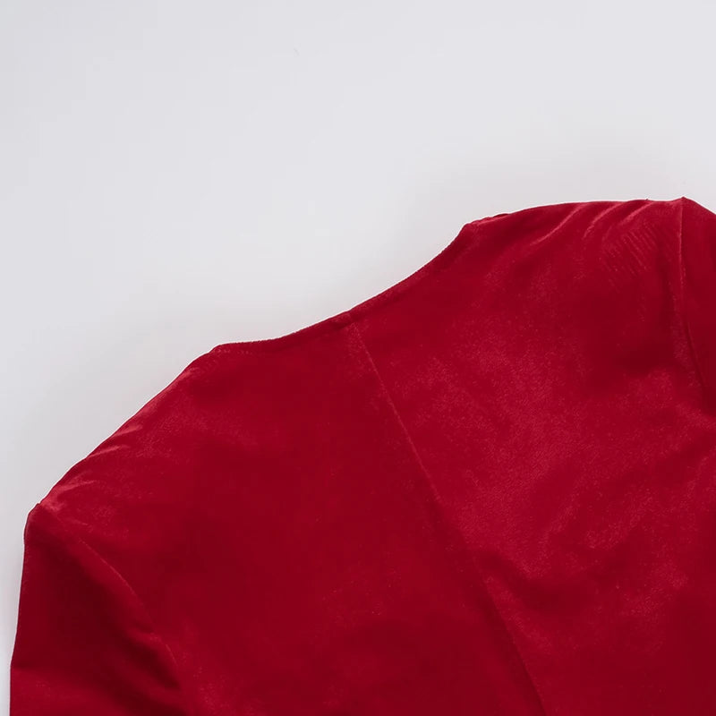 Velvet Long Sleeve Sexy Maxi Dress For Women Autumn Winter New Square Collar Thigh High Split Evening Club Party Dress